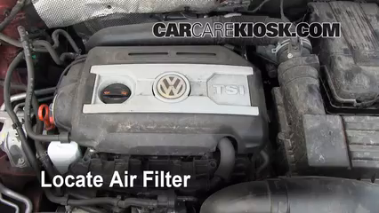 2011 Volkswagen Tiguan SE 2.0L 4 Cyl. Turbo Filtre à air (moteur) Changement